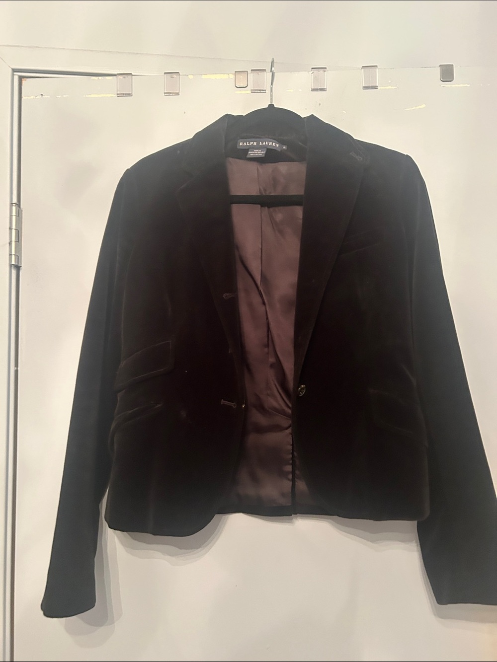 Ralph Lauren Women’s Dark Velvet Blazer